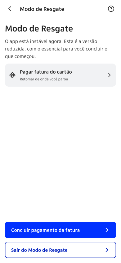 Modo de Resgate